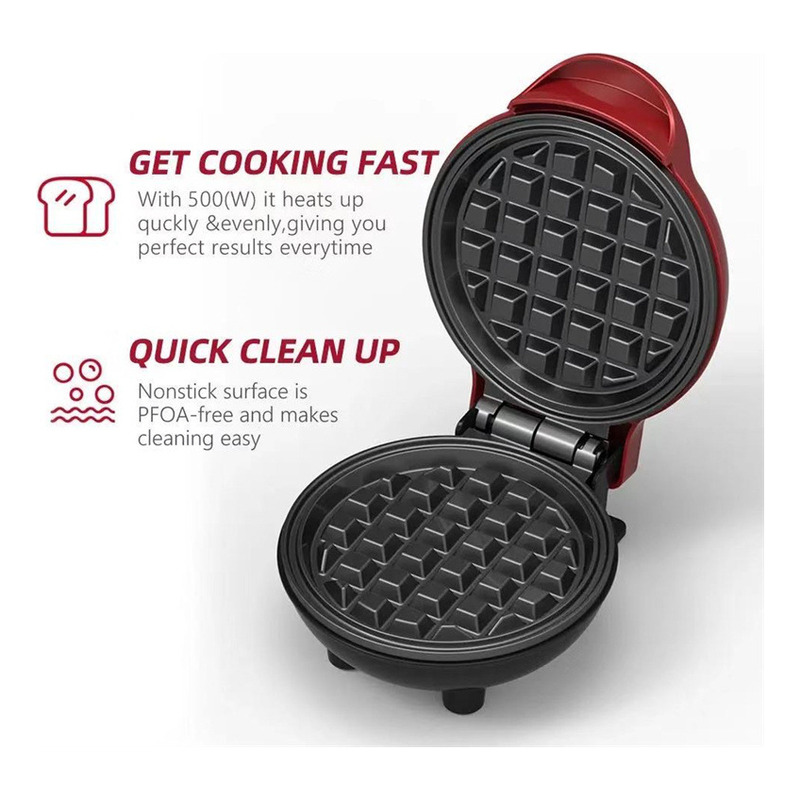 Foto 7 | Máquina Para Hornear Tartas Mini Make Waffle 350w 110-220v - Venta Internacional.