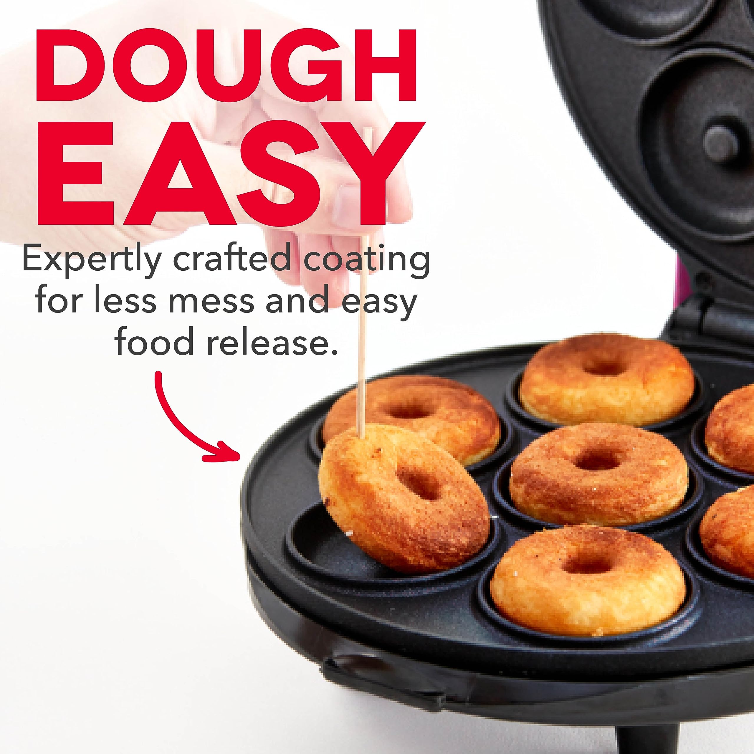 Foto 5 pulgar | Mini Máquina Para Hacer Donuts Dash Mini Para Niños Con Antiadherente - Venta Internacional.
