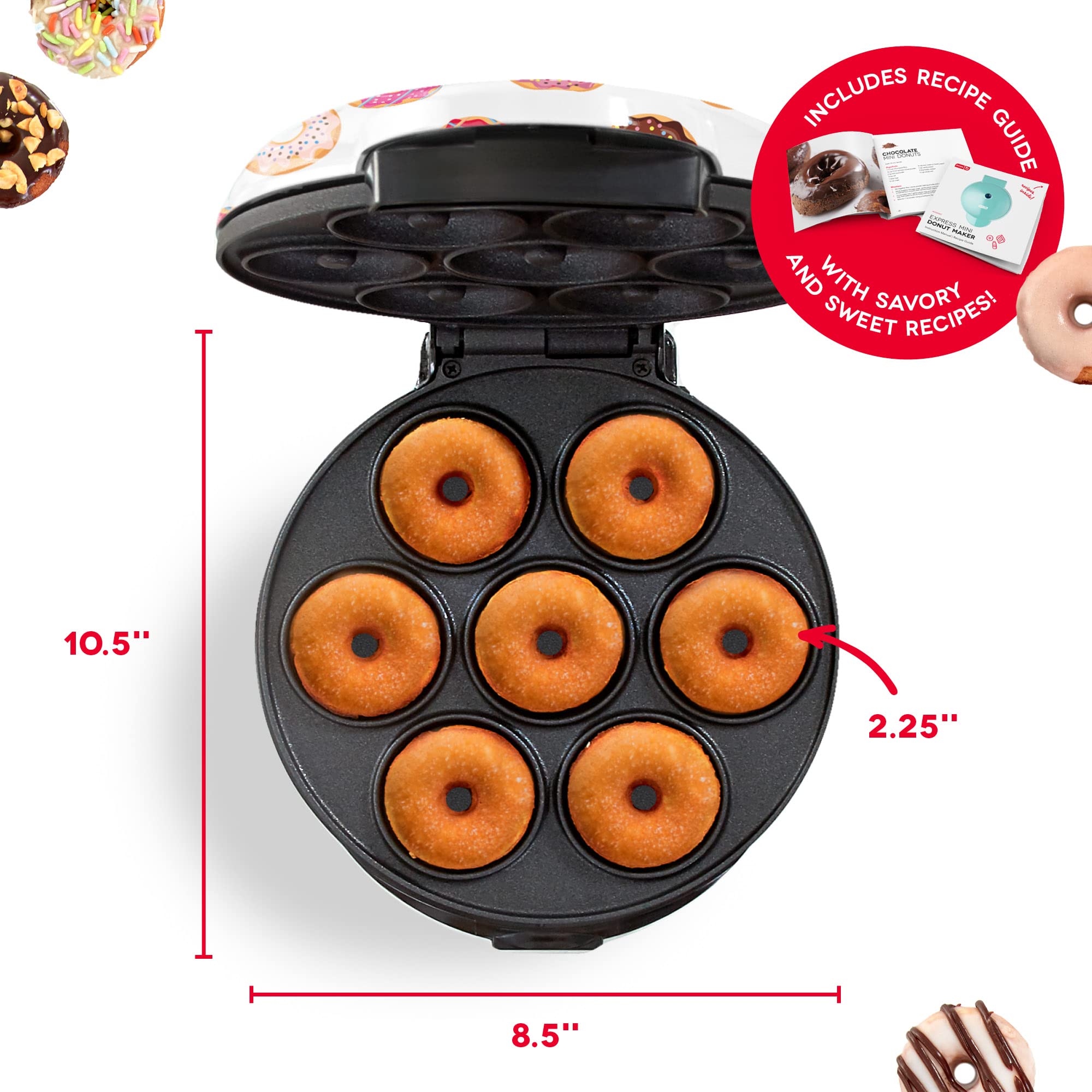 Foto 5 | Mini Máquina Para Hacer Donuts Dash Mini Para Niños Con Antiadherente - Venta Internacional.