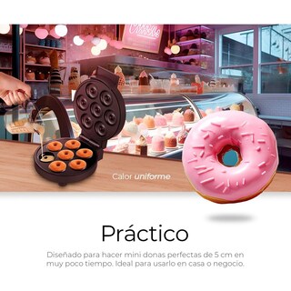 Foto 3 | Maquina Para Hacer Donas De Acero Inoxidable Con Placas Antiadherentes Coccion Perfecta 7 Mini Donas A La Vez