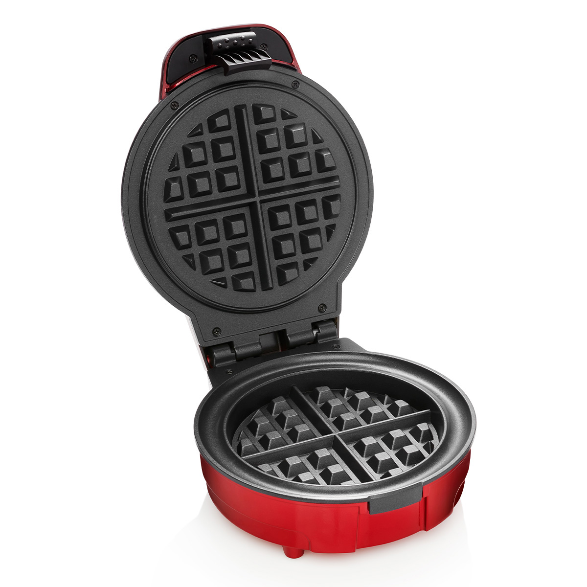 Foto 6 pulgar | Wafflera Chefman color Rojo Belga Antidesbordamiento con Selector de Sombras y Foso Antisuciedad con Placas Antiadhere