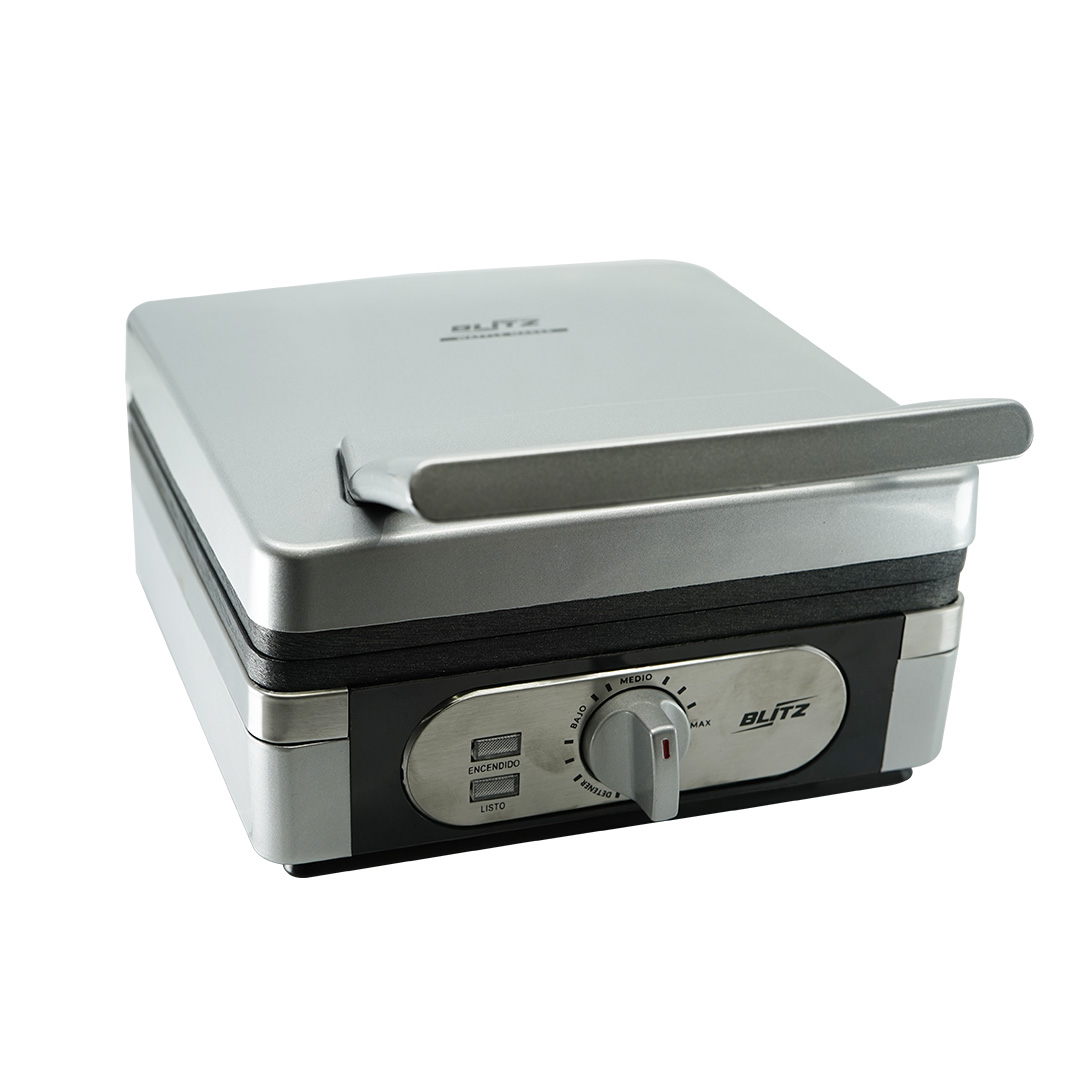 Foto 2 pulgar | Wafflera Antiadherente Blitz WAKMZW130 color Gris de Uso Comercial de 1300 W