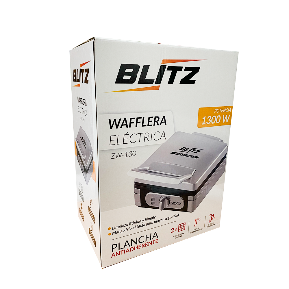Foto 9 pulgar | Wafflera Antiadherente Blitz WAKMZW130 color Gris de Uso Comercial de 1300 W
