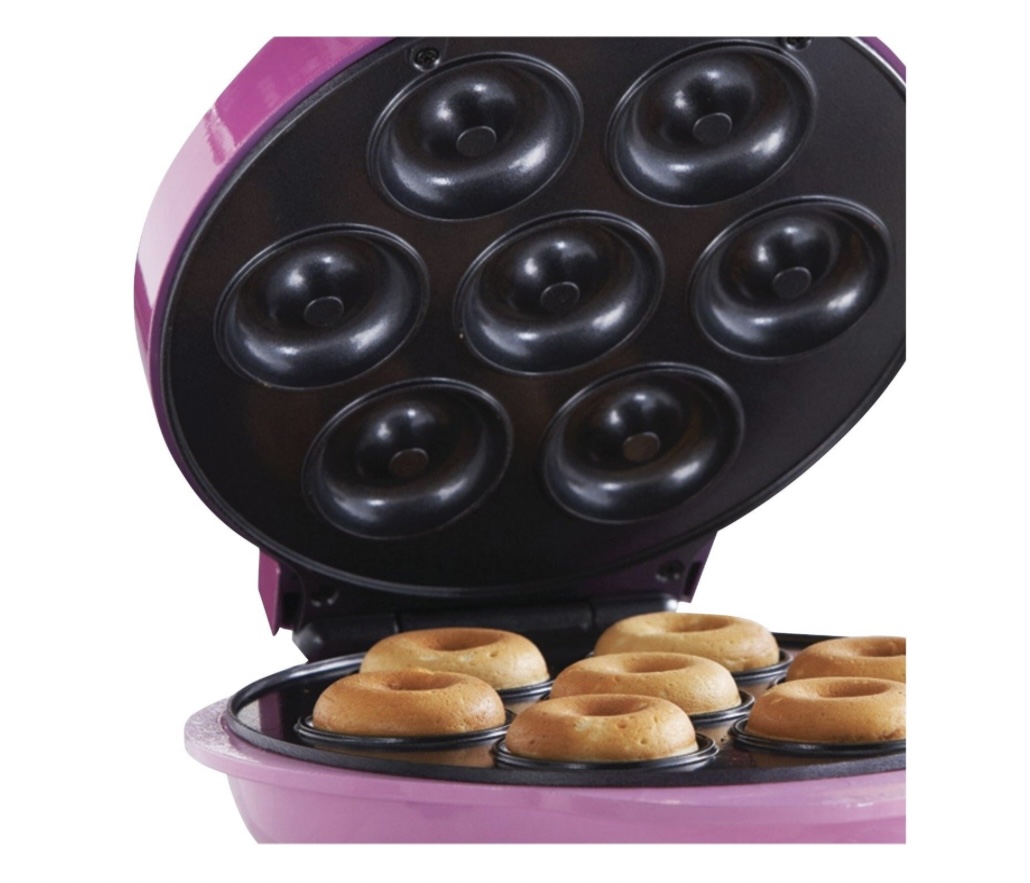 Foto 4 pulgar | Brentwood Mini Máquina Wafflera para Hacer Donas Antiadherente Rosa