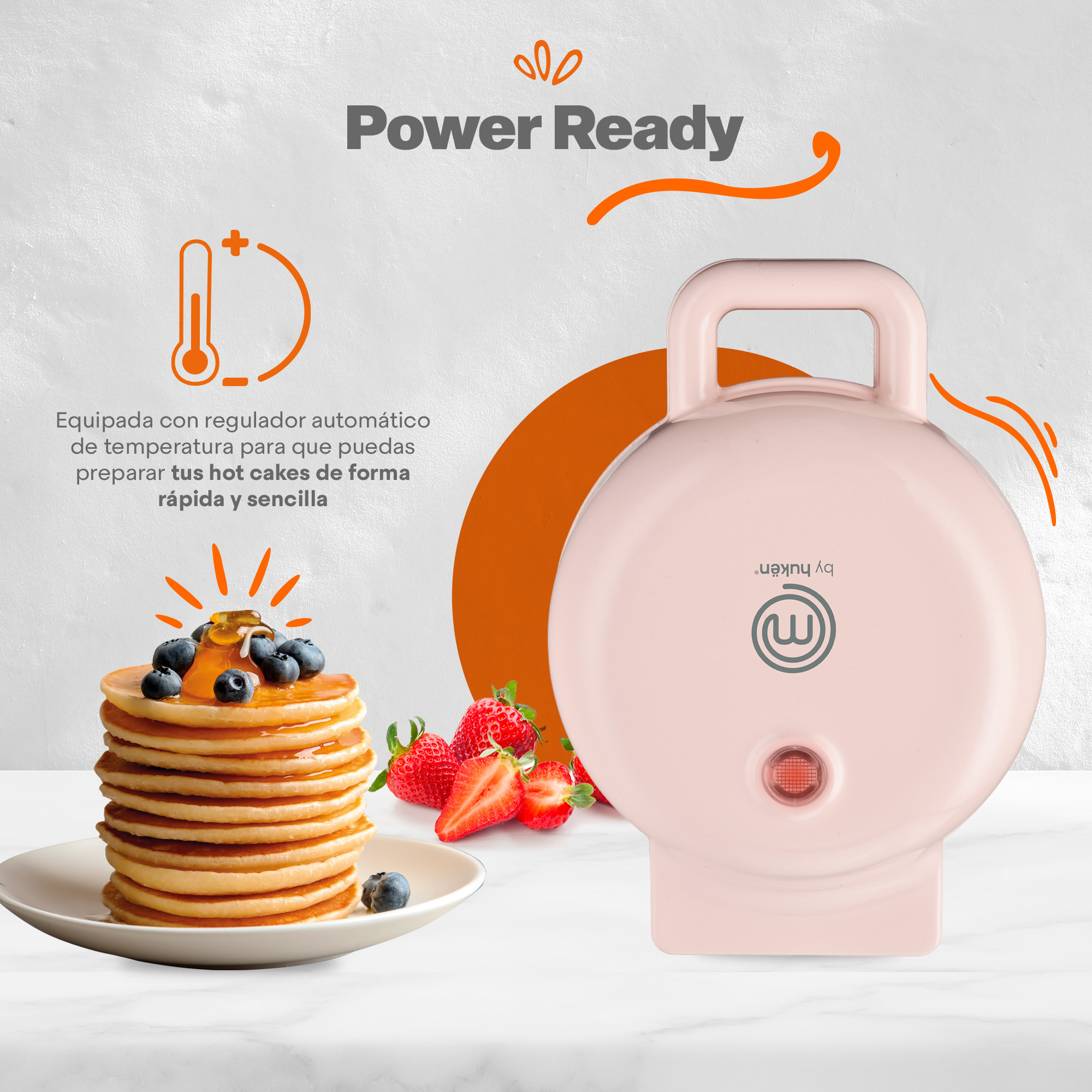 Foto 7 | Maquina Mini para Hot-Cakes Masterchef Color Rosa