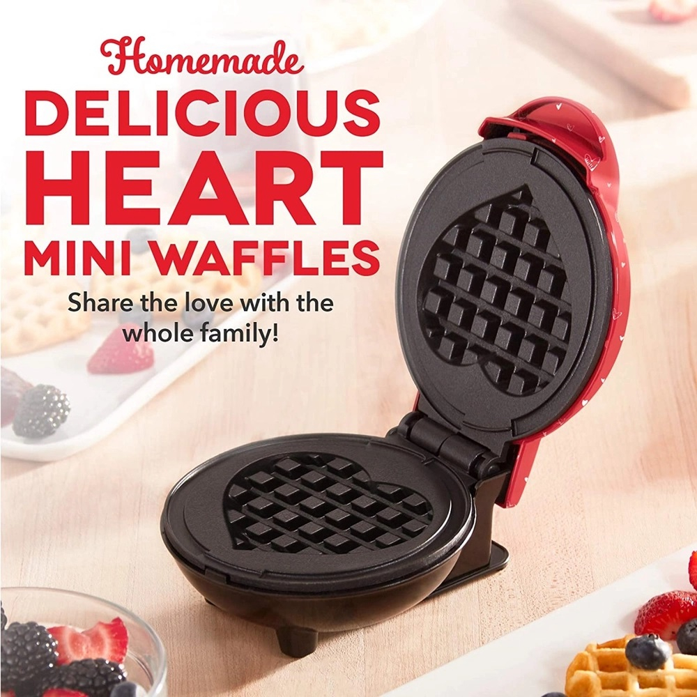 Foto 3 pulgar | Venta Internacional - Mini Máquina de Wafles en Forma e Corazón 110 V