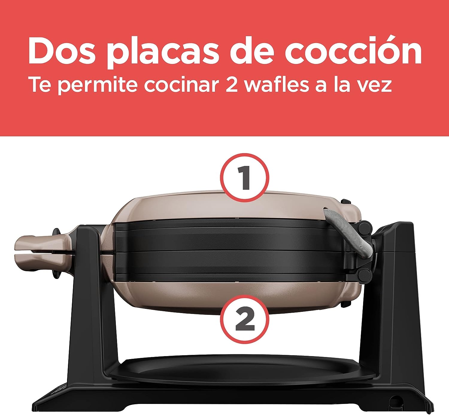 Foto 5 pulgar | Waflera Black+Decker Wmd201 Negra