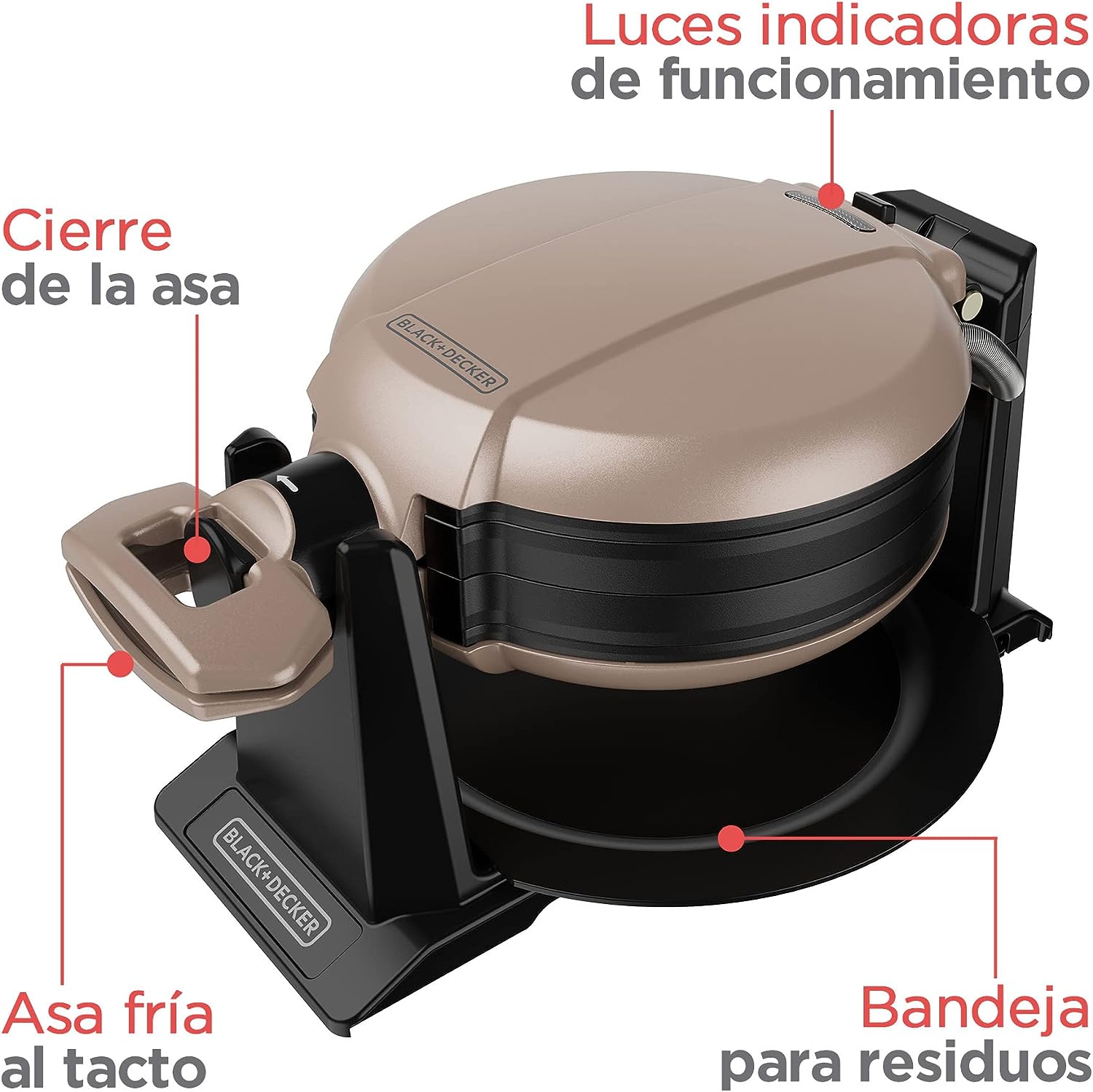 Foto 6 pulgar | Waflera Black+Decker Wmd201 Negra