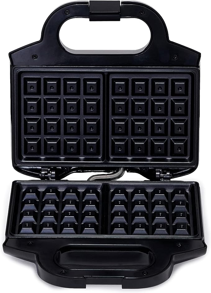 Foto 4 pulgar | ''waffle Maker 2-rebanadas Negro Con Revestimiento Antiadherente Y Fácil De Limpiar, 700w ''