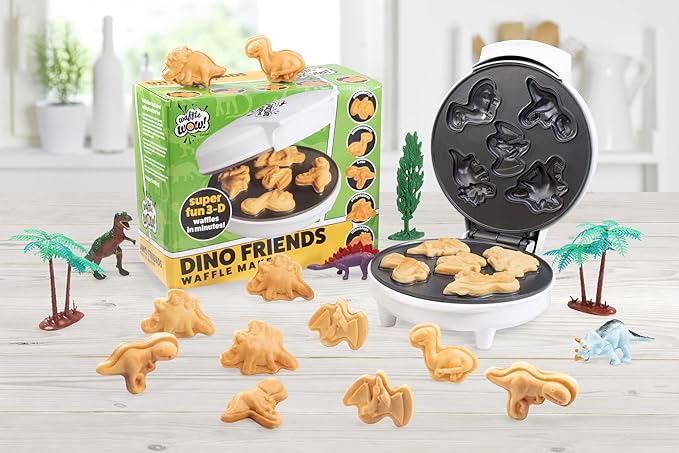 Foto 3 | Mini Waflera de Dinosaurio con 5 Formas Únicas y Divertidas