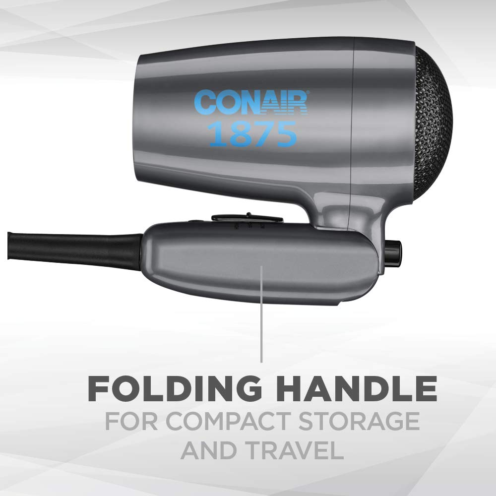 Foto 4 pulgar | Secador de Pelo con Asa Plegable Conair 1875 Watt Compact Dual Voltage Travel - Venta Internacional