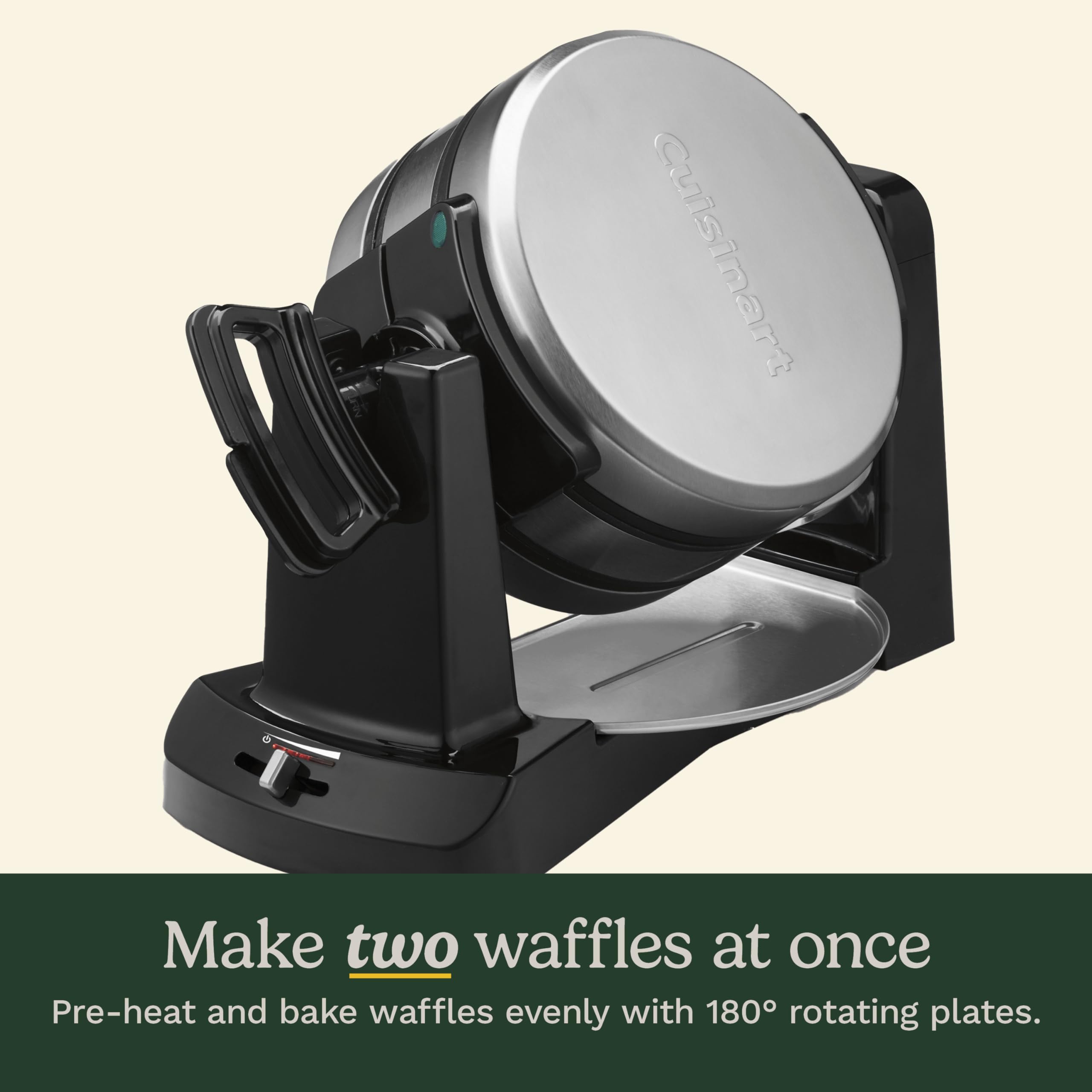 Foto 4 pulgar | Máquina Para Hacer Gofres Cuisinart Waf-f40 Con Doble Tapa, 1400 W, Color Negro Y Inoxidable - Venta Internacional.