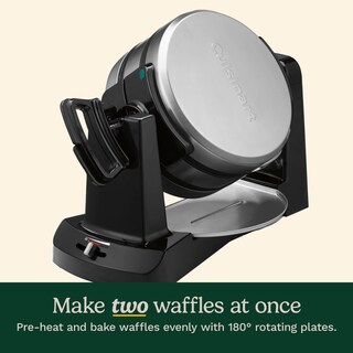 Foto 3 | Máquina Para Hacer Gofres Cuisinart Waf-f40 Con Doble Tapa, 1400 W, Color Negro Y Inoxidable - Venta Internacional.