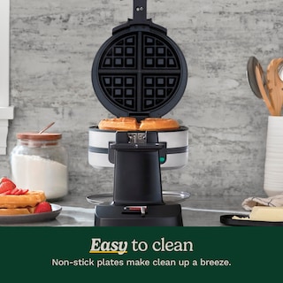 Foto 4 | Máquina Para Hacer Gofres Cuisinart Waf-f40 Con Doble Tapa, 1400 W, Color Negro Y Inoxidable - Venta Internacional.