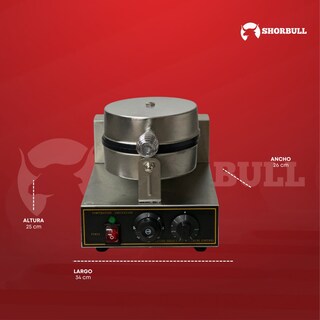 Foto 4 | Wafflera Individual Industrial Eléctrica Shorbull
