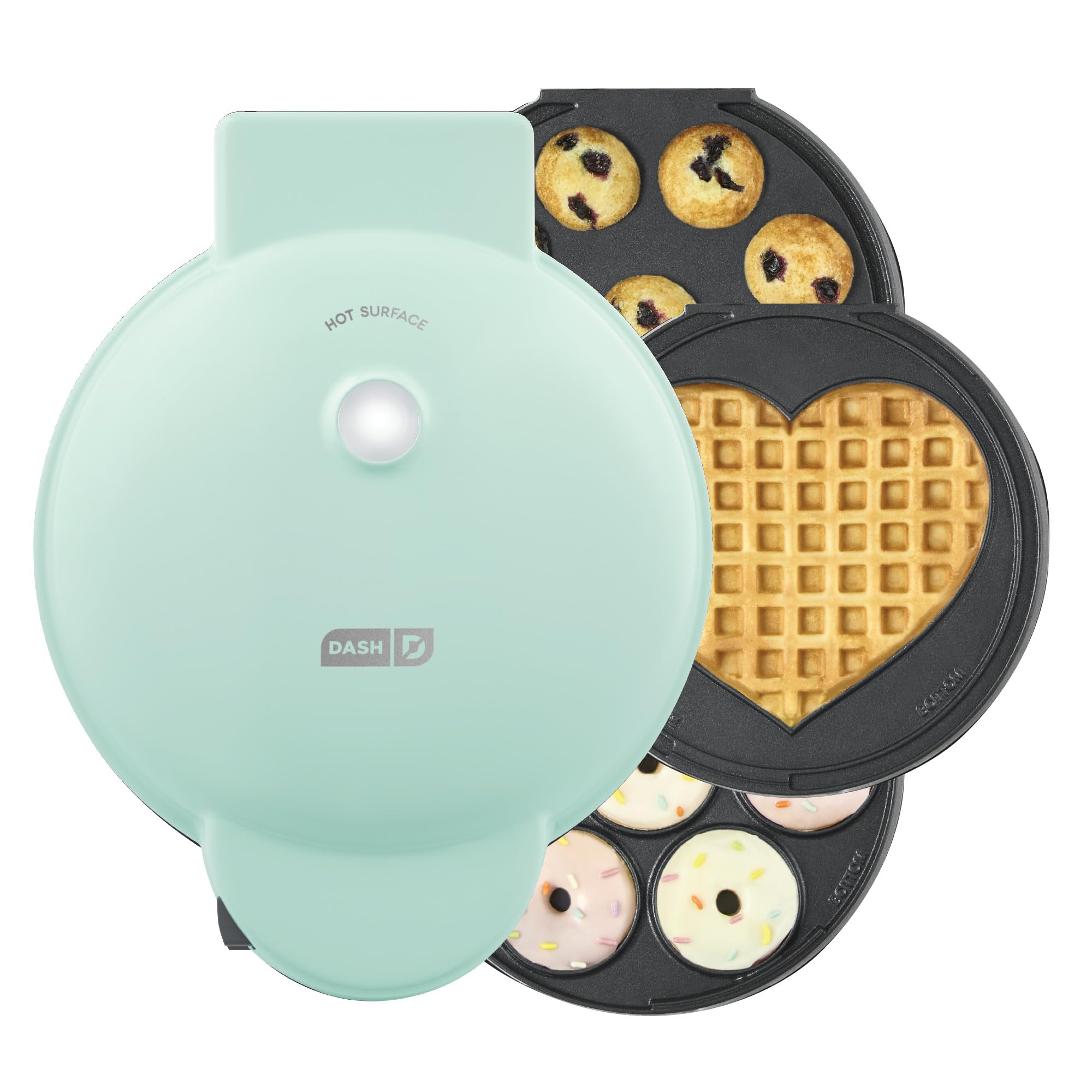 Foto 2 pulgar | Sistema Treat Maker Dash Multimaker Mini Donuts Waffle Aqua - Venta Internacional.