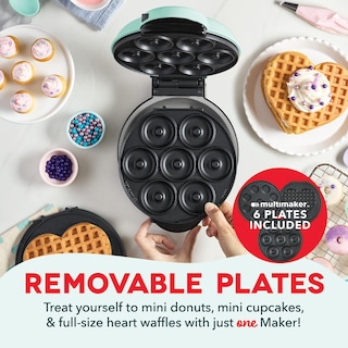 Foto 2 | Sistema Treat Maker Dash Multimaker Mini Donuts Waffle Aqua - Venta Internacional.