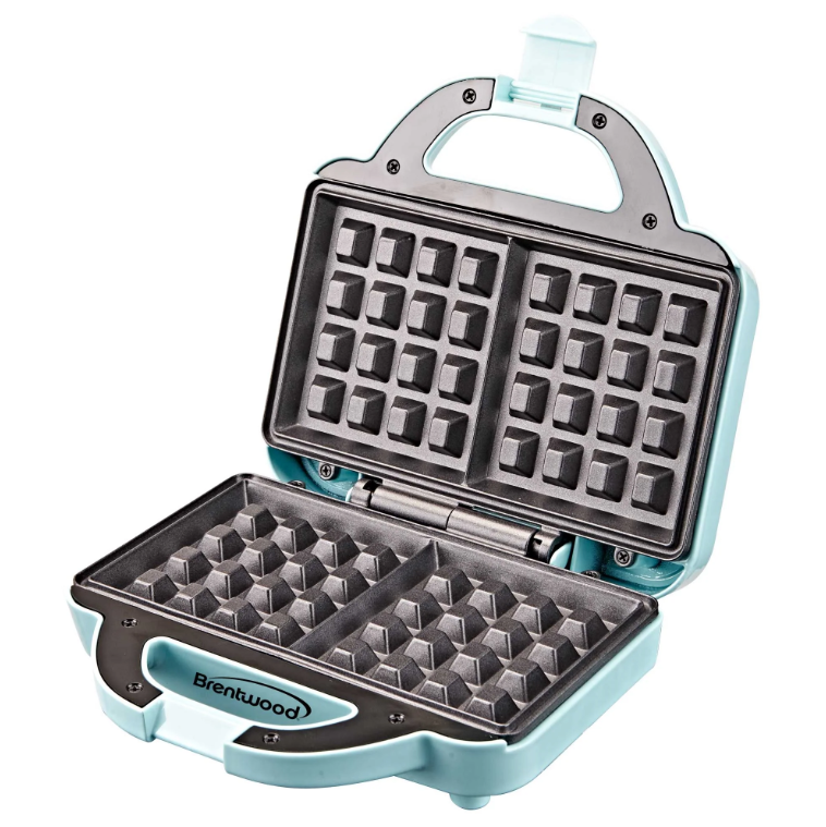 Foto 2 pulgar | Maquina Para Waffles Brentwood Azul