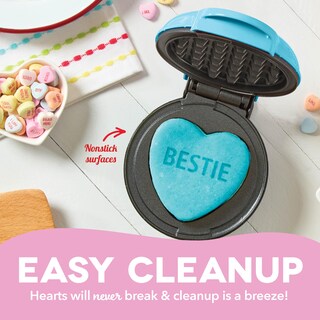 Foto 5 | Mini Máquina Para Hacer Gofres Dash X Sweethearts Bestie Blue De 4 Pulgadas - Venta Internacional.