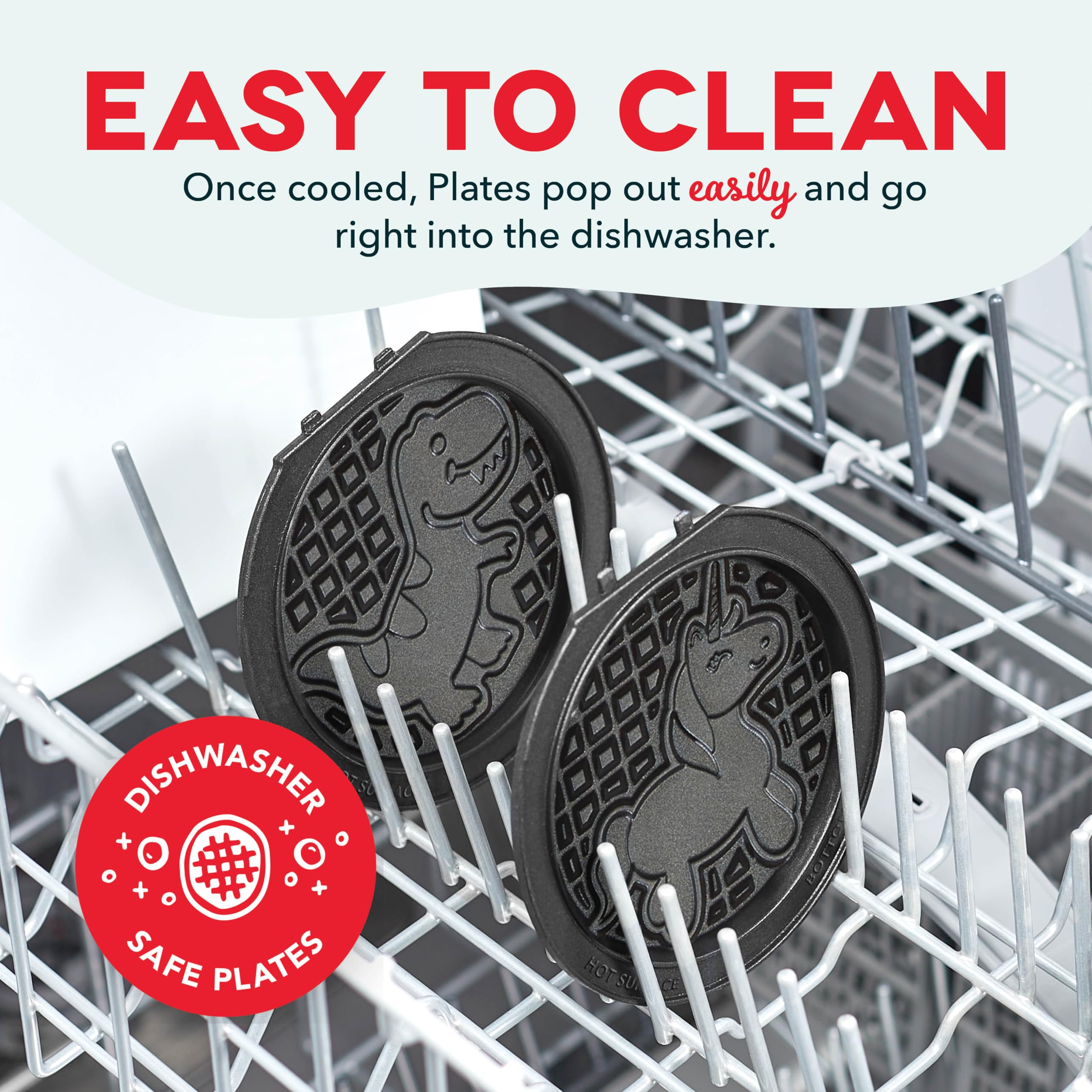 Foto 6 pulgar | Juego De Platos Para Gofres Dash Multimaker Mini System Two De 10 Cm - Venta Internacional.