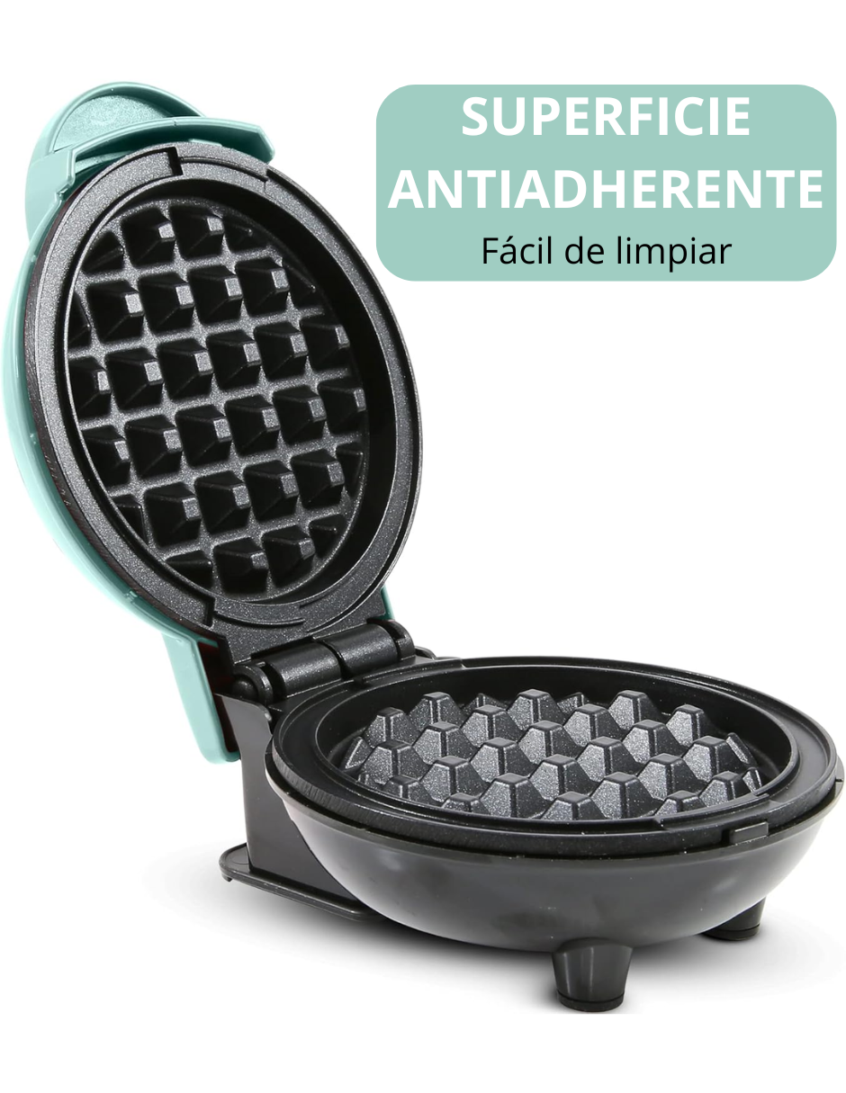 Foto 5 pulgar | Miniwaflera Eléctrica Elite Gourmet Azul Antiadherente 11.5 cm