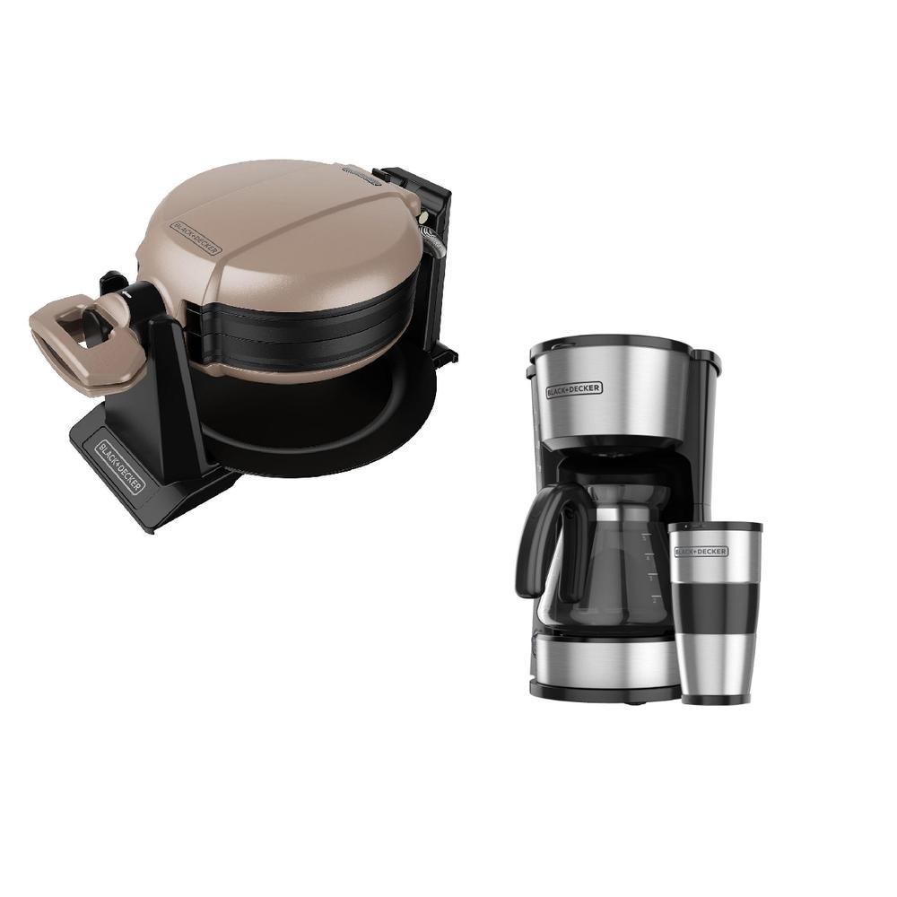 Foto 2 pulgar | Waflera Giratoria + Cafetera de Goteo Black + Decker