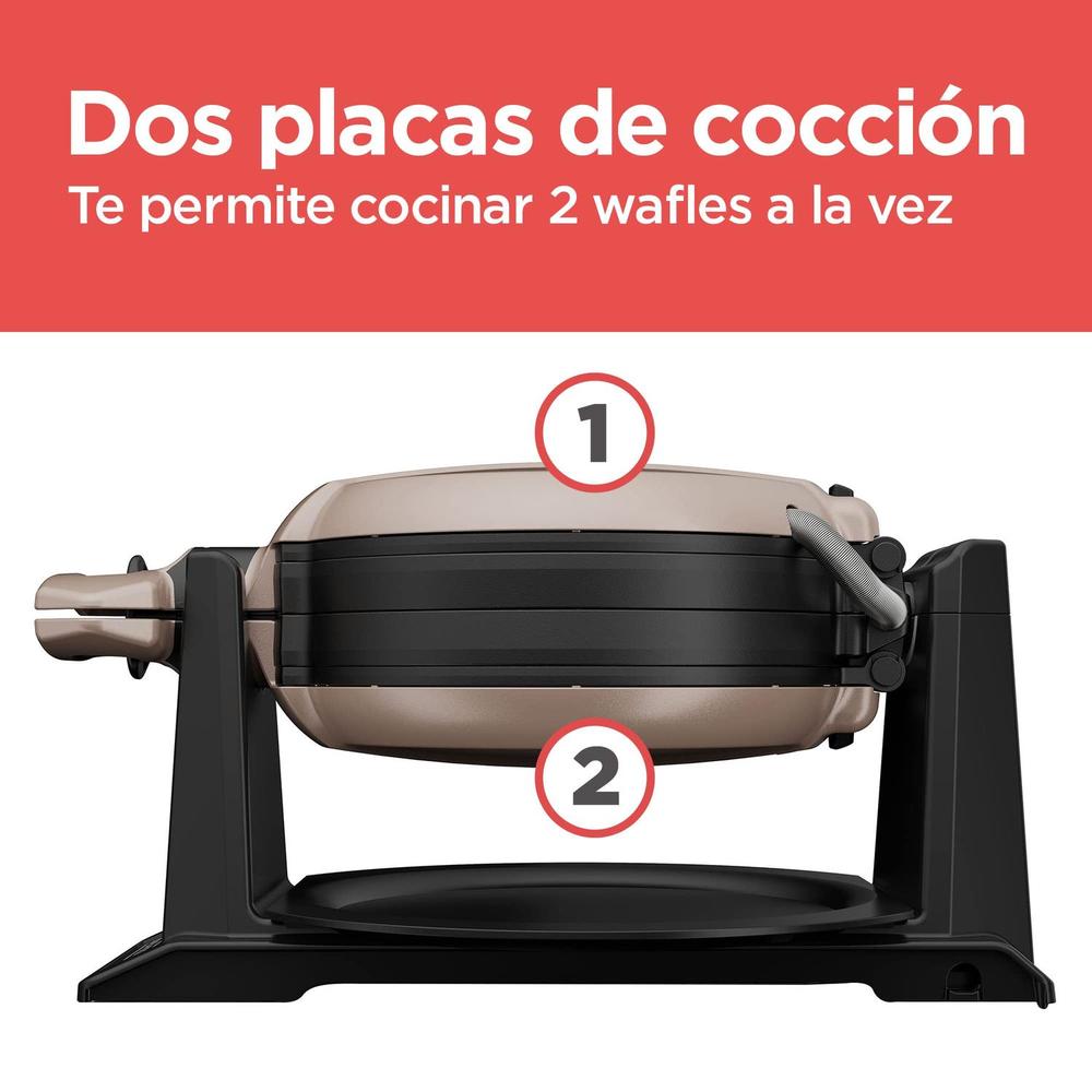 Foto 6 pulgar | Waflera Giratoria + Cafetera de Goteo Black + Decker