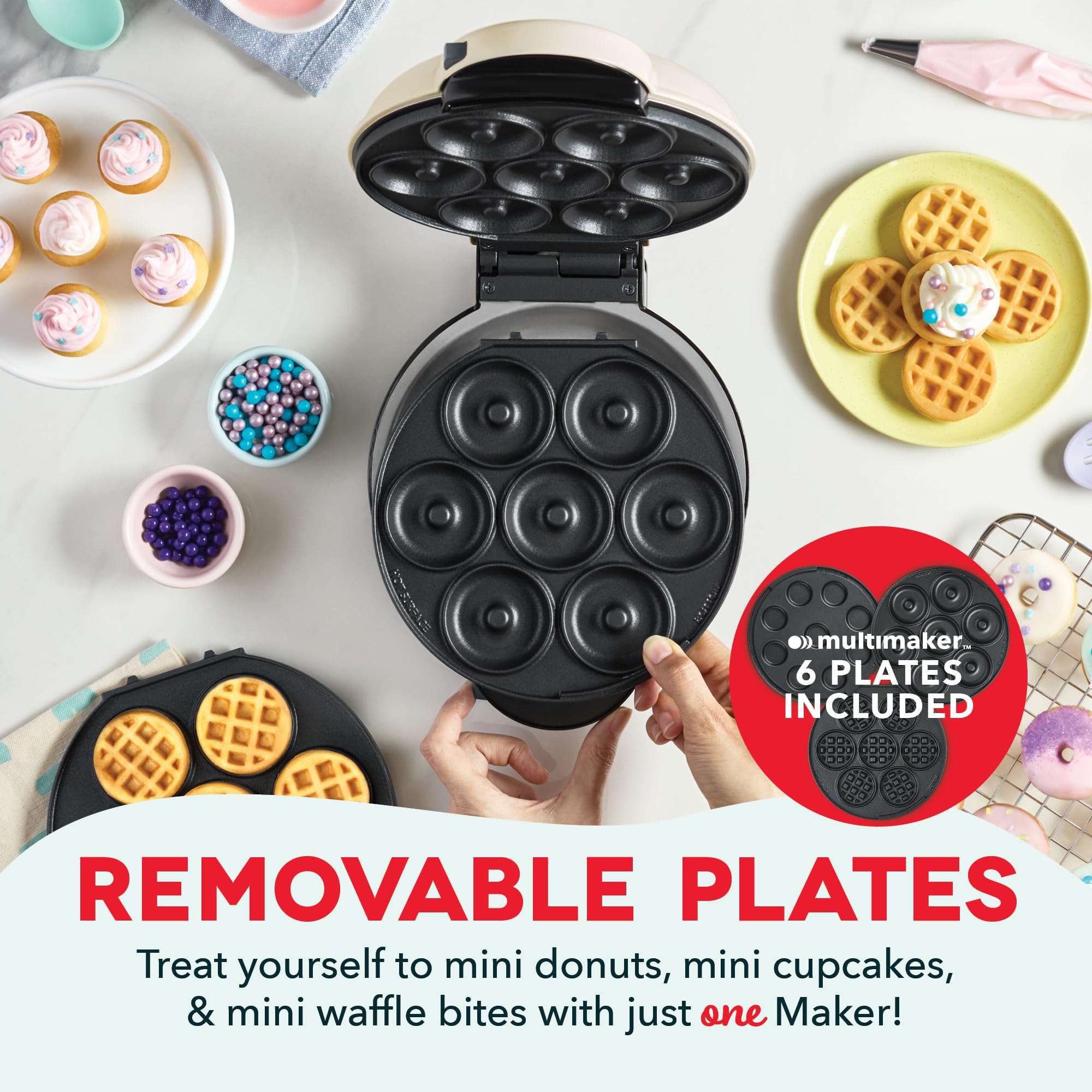Foto 3 pulgar | Sistema Treat Maker Dash Multimaker Mini Donuts Waffle Bites - Venta Internacional.