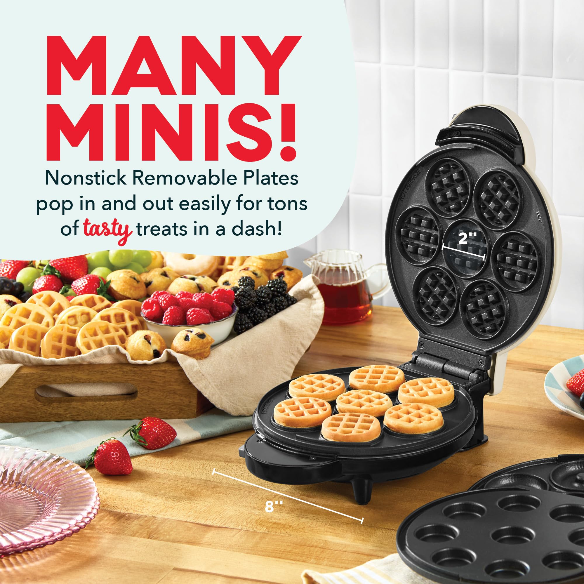 Foto 5 pulgar | Sistema Treat Maker Dash Multimaker Mini Donuts Waffle Bites - Venta Internacional.
