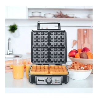 Foto 3 | Wafflera Belga Heat+ Premium 4 Rebanadas Belug Negro/plata