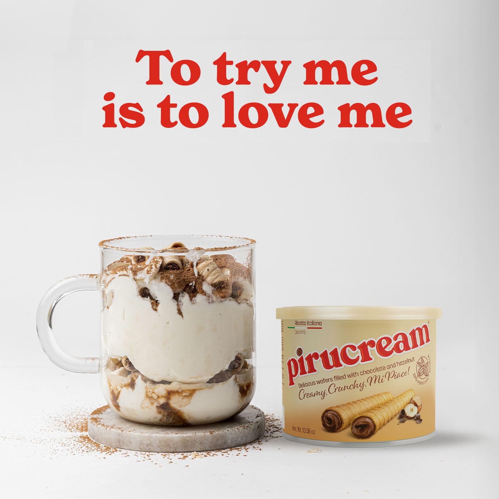 Foto 6 | Pirucream De Obleas Enrolladas Con Chocolate Y Avellanas, 300 G, 1 Paquete - Venta Internacional.