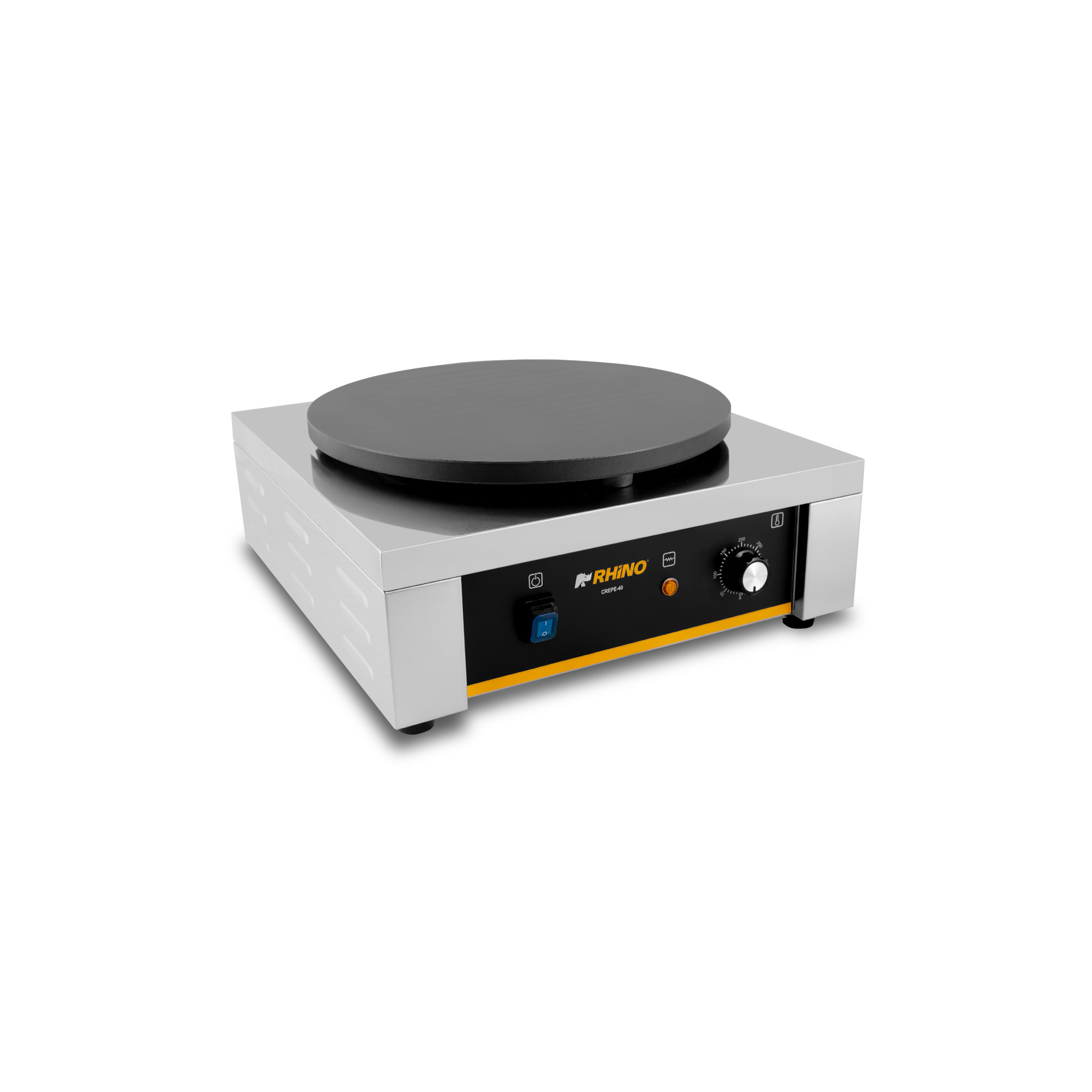 Foto 1 | Crepera Eléctrica Rhino, 2000w, Hierro Fundido, Teflón Antiadherente, Control De Temperatura 290°c, Crepe-40