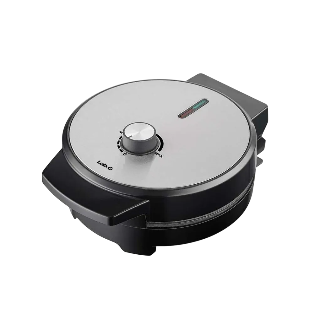 Wafflera Lab.g 4 Rebanadas Acero Color Gris Con Negro