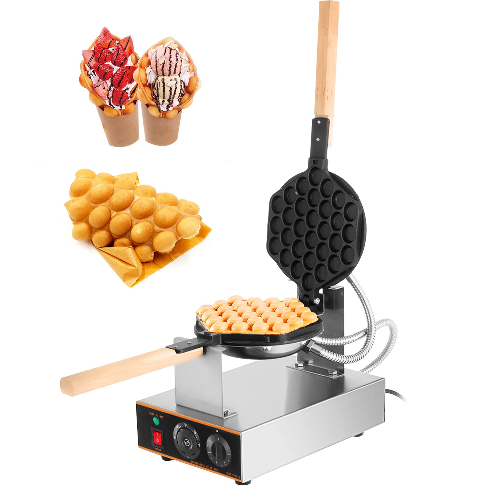 Foto 1 | Máquina Para Hacer Gofres Con Burbujas Vevor Commercial 1400 W Con 2 Sartenes - Venta Internacional.