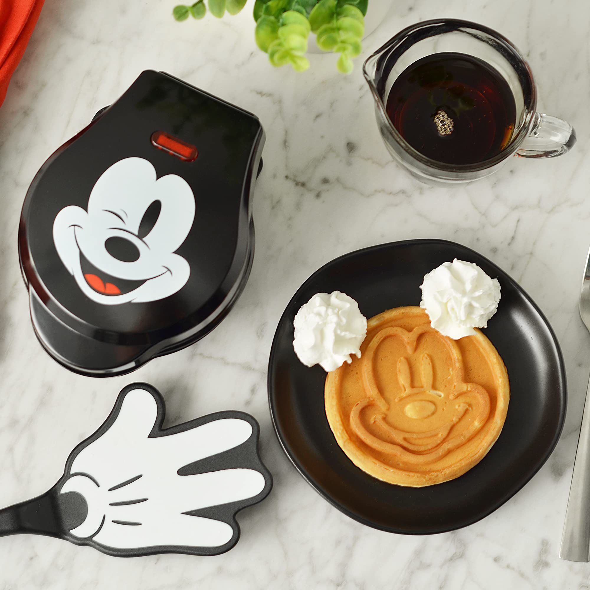 Foto 7 pulgar | Platos Antiadherentes Para Hacer Gofres Con Diseño De Mickey Mouse De Disney, 10 Cm Y 600 W - Venta Internacional.