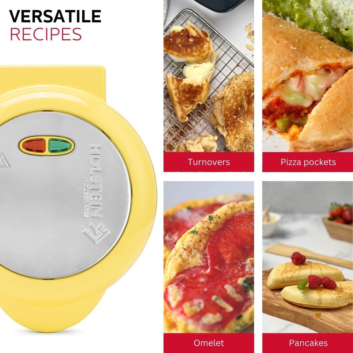 Foto 3 pulgar | Artículos Para Hacer Tortillas Y Frittatas Holstein Housewares Amarillo/inoxidable - Venta Internacional.