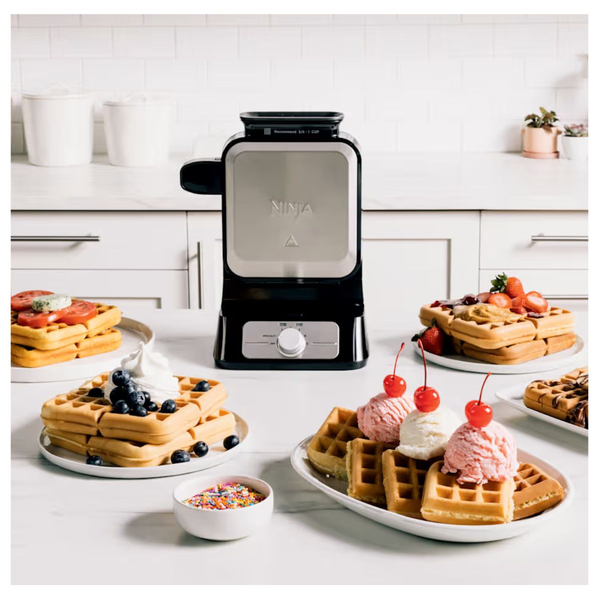 Foto 6 pulgar | Wafflera Belgian Maker Pro Neverstick Ninja Bw1001​
