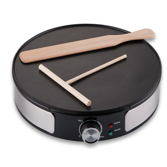Crepera Electrica 31 Cm Maquina De Crepas 1100 W  Color Negro