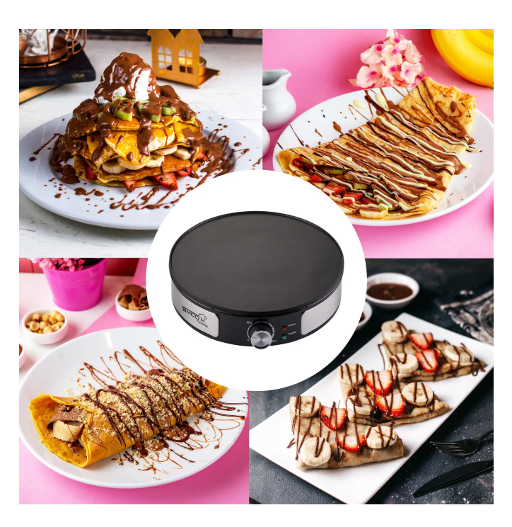 Foto 3 pulgar | Crepera Electrica 31 Cm Maquina De Crepas 1100 W  Color Negro