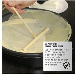 Foto 3 | Crepera Eléctrica Antiadherente Duradera De Calidad Prémium Color Negro