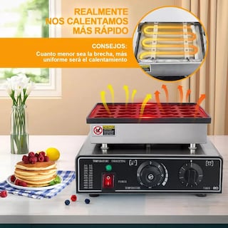 Foto 3 | Maquina Eléctrica Para Mini Hotcakes 25pz Eo Safe Imports Esi-20314 Gris