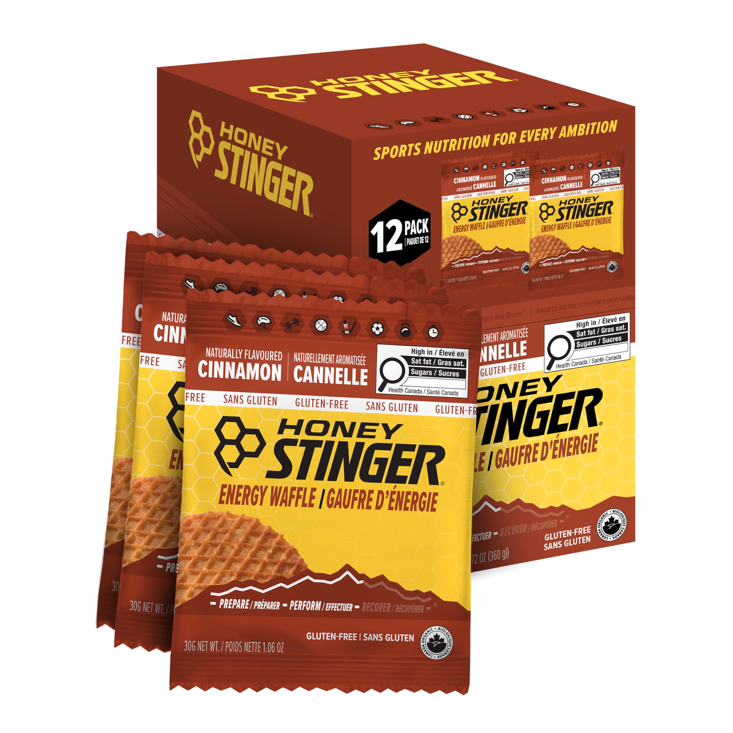 Foto 1 | Snack Honey Stinger  Gofres Orgánicos Sin Gluten Y Canela  12 Veces - Venta Internacional.