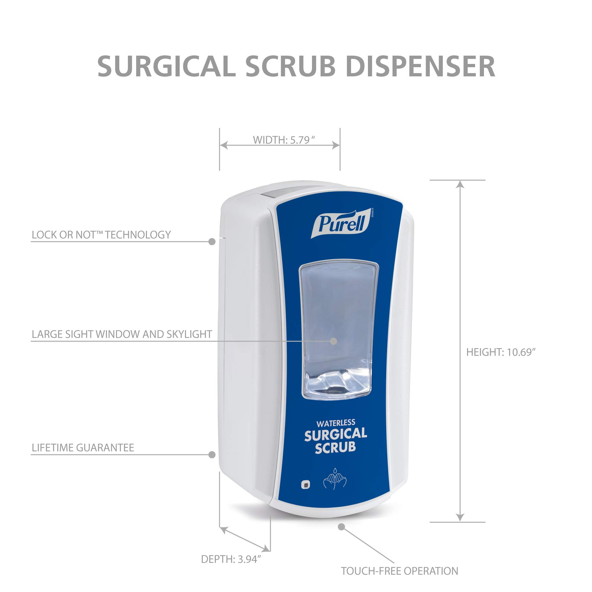 Foto 5 pulgar | Dispensador de Exfoliación Quirúrgica Purell Ltx-12 1200 ml con Recarga - Venta Internacional