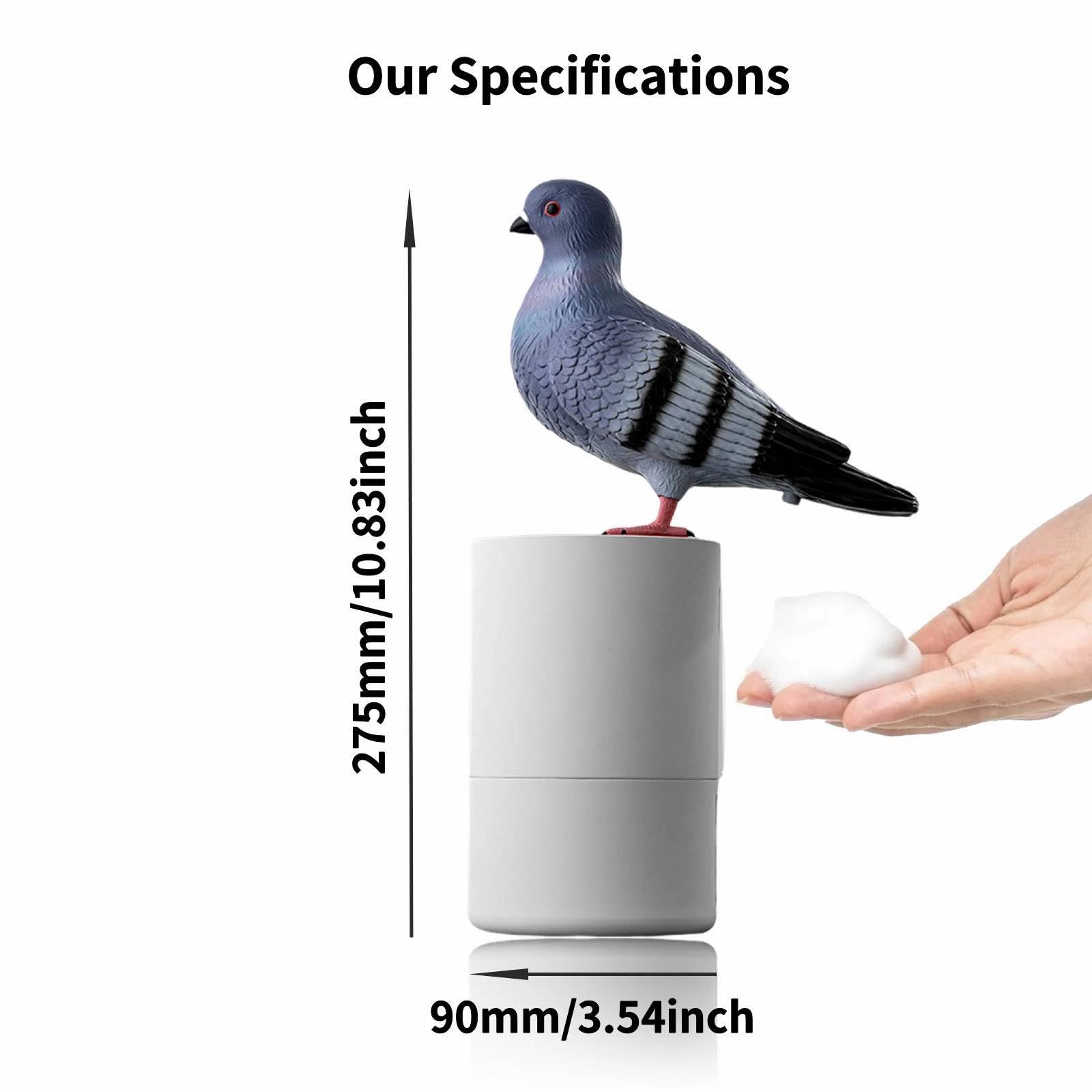 Foto 4 | Dispensador De Jabón En Espuma Bird Of Peace, Divertido Excremento De Paloma, Color Blanco - Venta Internacional.