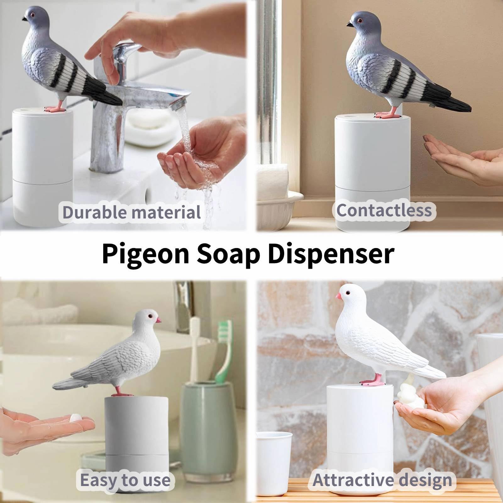 Foto 6 pulgar | Dispensador De Jabón En Espuma Bird Of Peace, Divertido Excremento De Paloma, Color Blanco - Venta Internacional.