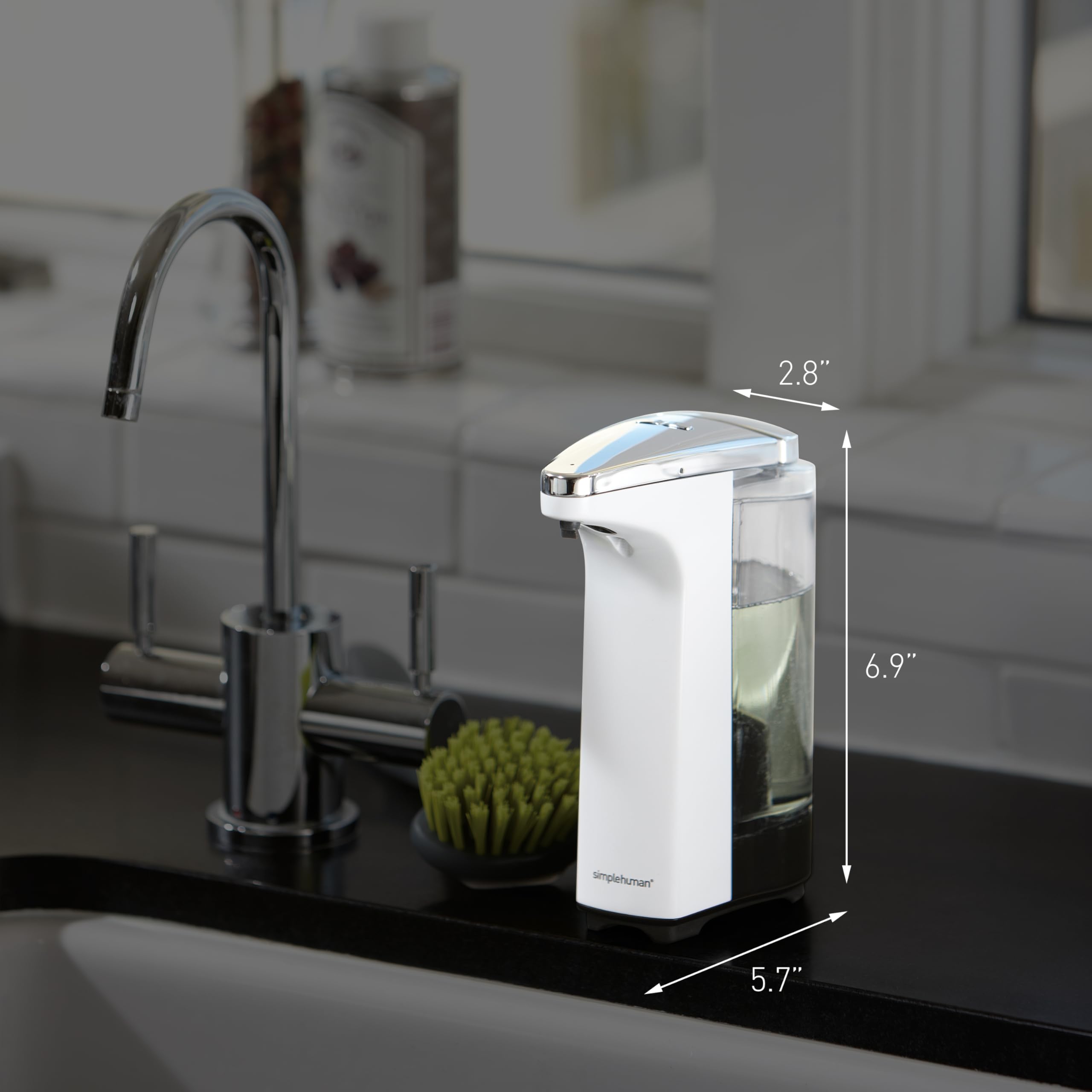 Foto 4 pulgar | Dispensador De Jabón Simplehuman Con Sensor Sin Contacto  240 Ml  Níquel - Venta Internacional.