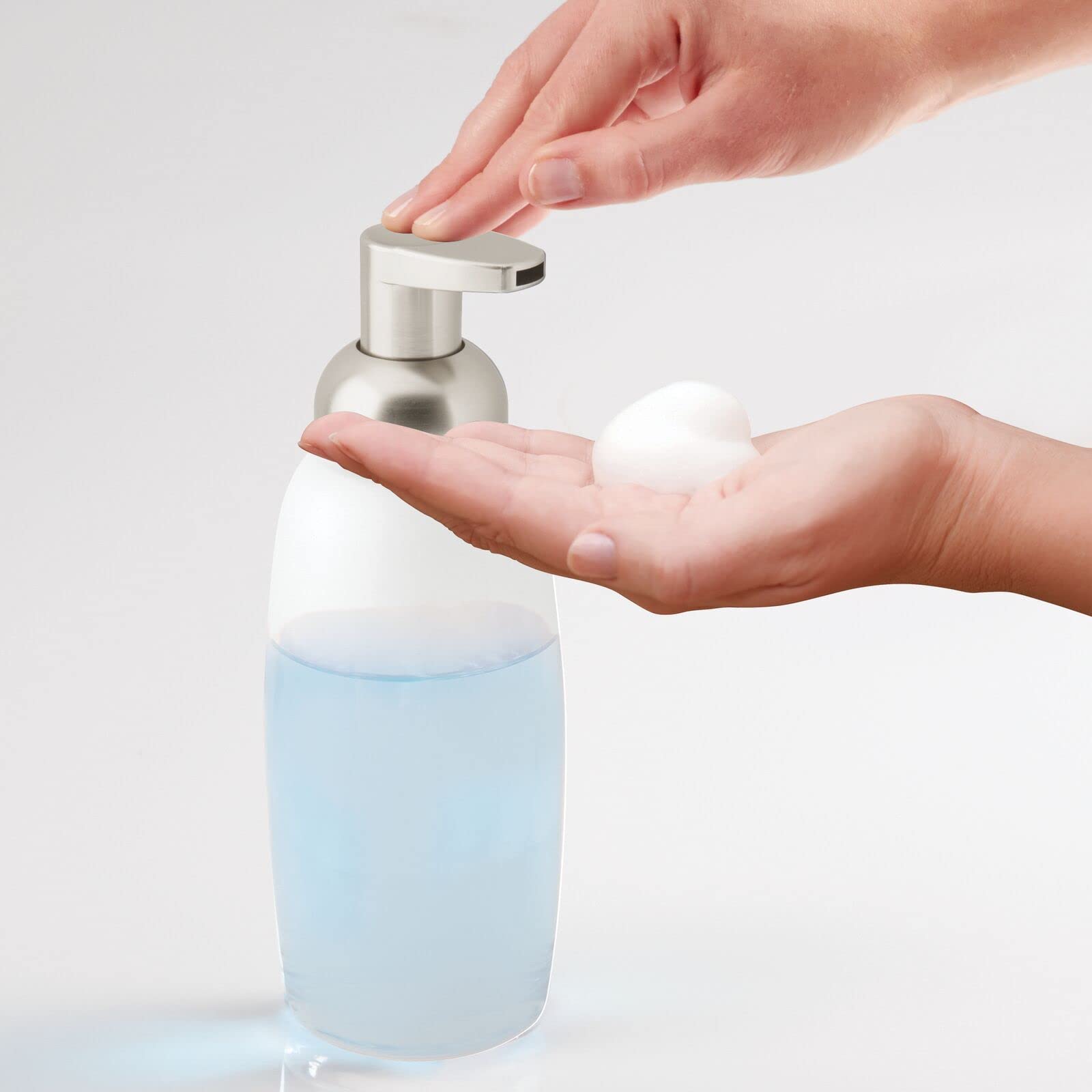 Foto 5 | Dispensador De Jabón Espumoso Para Manos Mdesign  Vidrio Recargable  350 Ml - Venta Internacional.