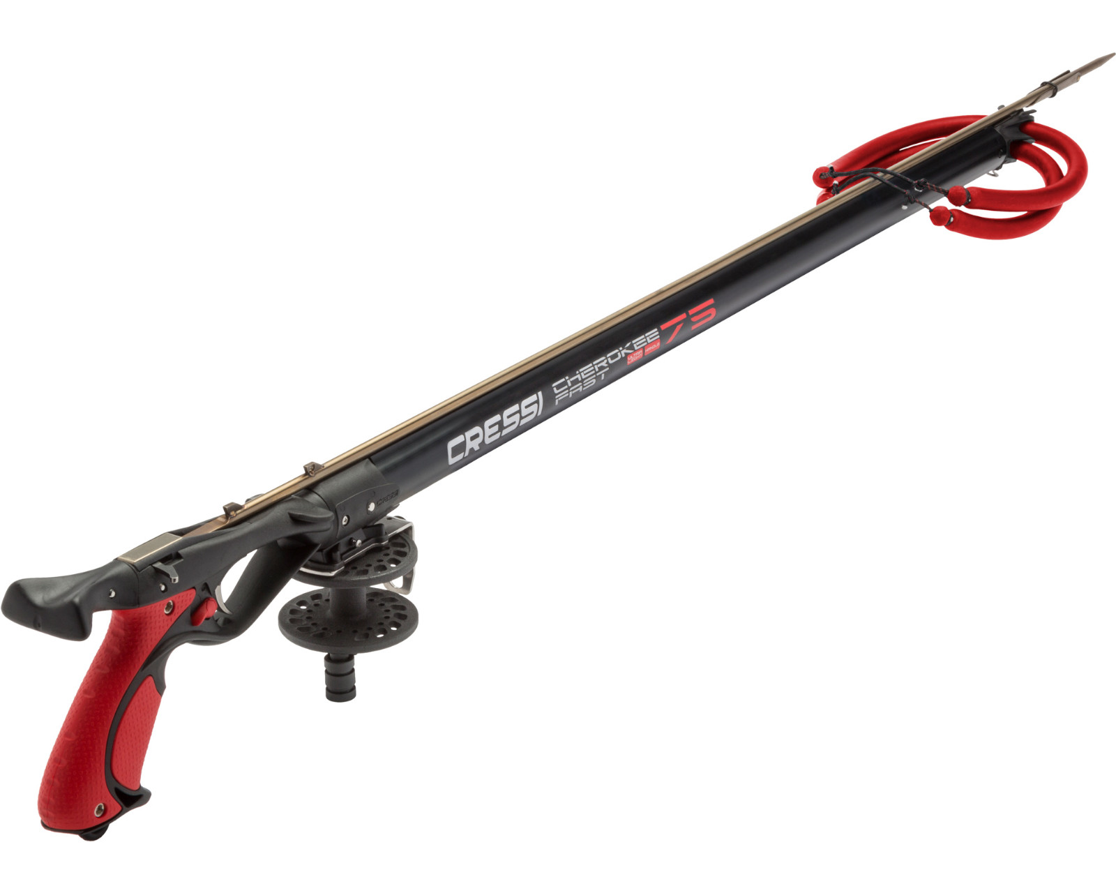 Foto 1 | Arpón Cressi Cherokee Fast 100 Cabezal Abierto color Negro con Rojo