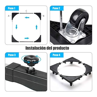 Foto 5 | Soporte Móvil Ajustable para Electrodomésticos con Ruedas Flexibles de 360°