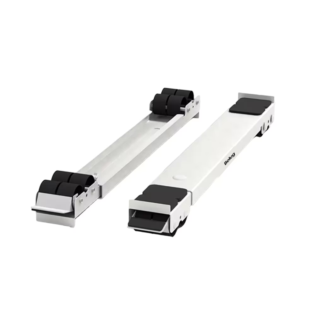 Base Con Ruedas Soporte Ajustable Para Electrodoméstico, Belug Blanco/negro
